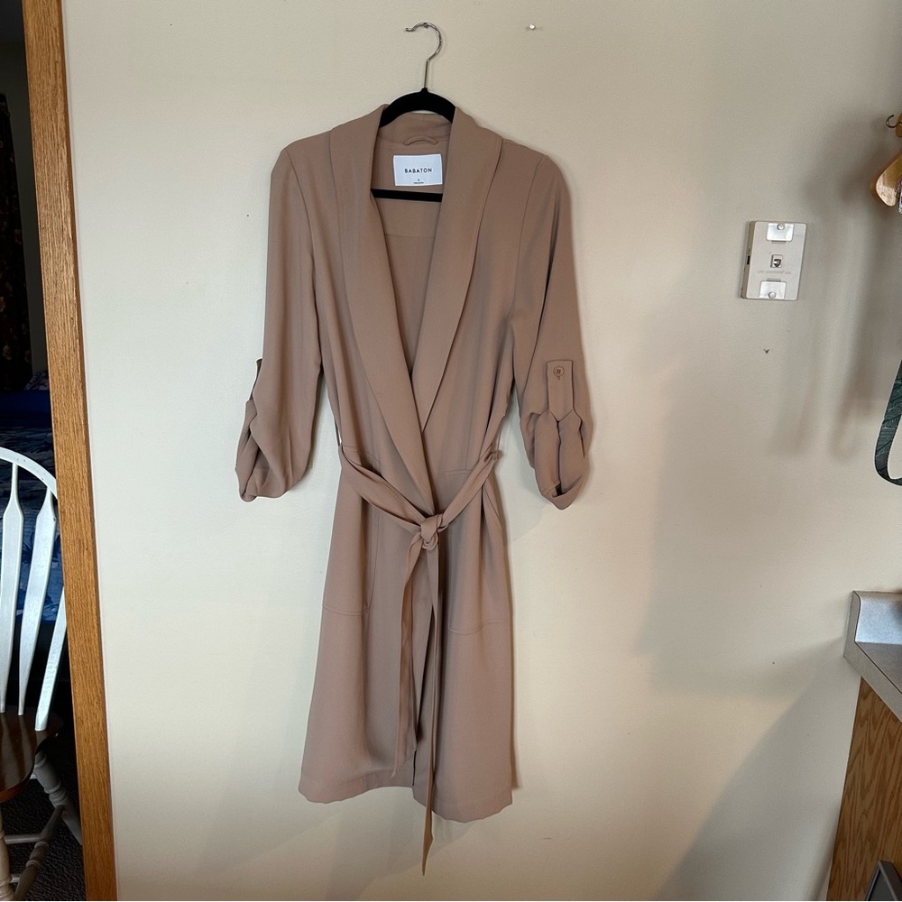 Babaton Aritzia True Wrap Long Sleeve Dress Sz S